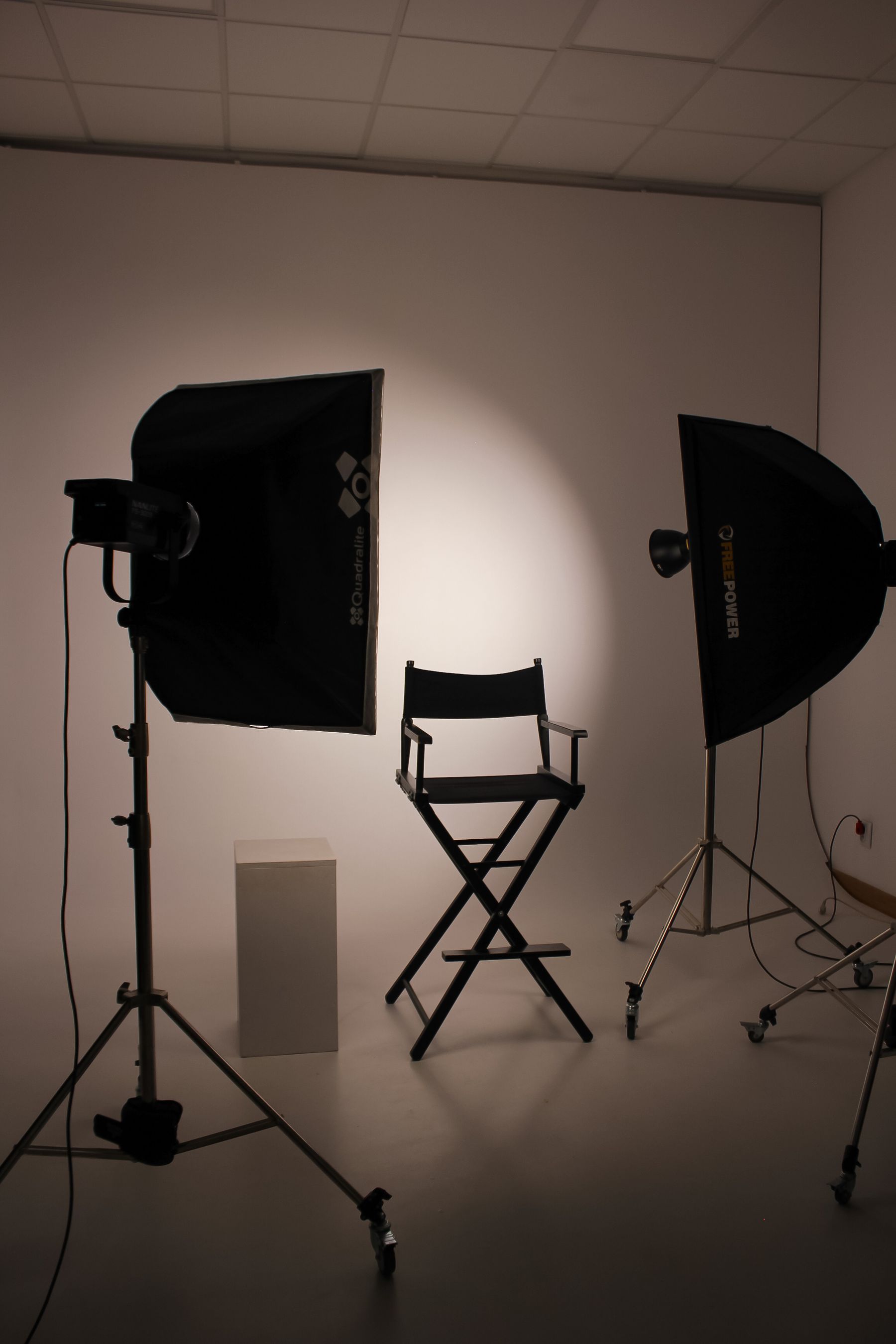 Lucent studio floor, lit and empty